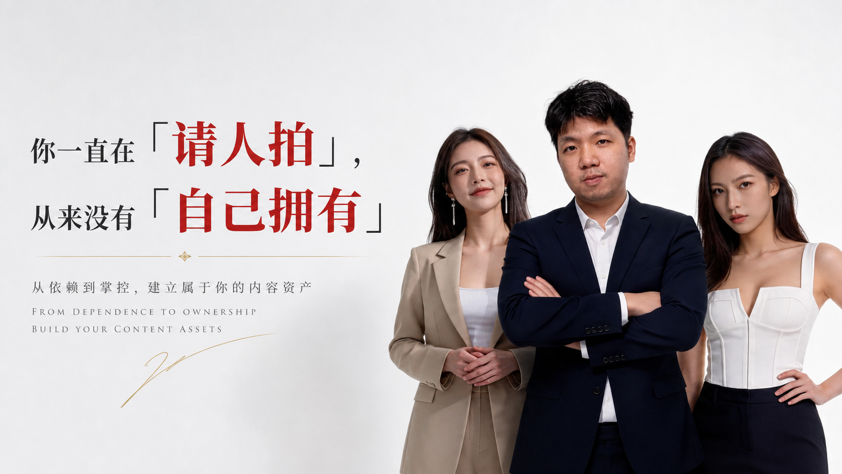 你一直在请人拍，从来没有自己拥有 — 从依赖到掌控，建立属于你的内容资产